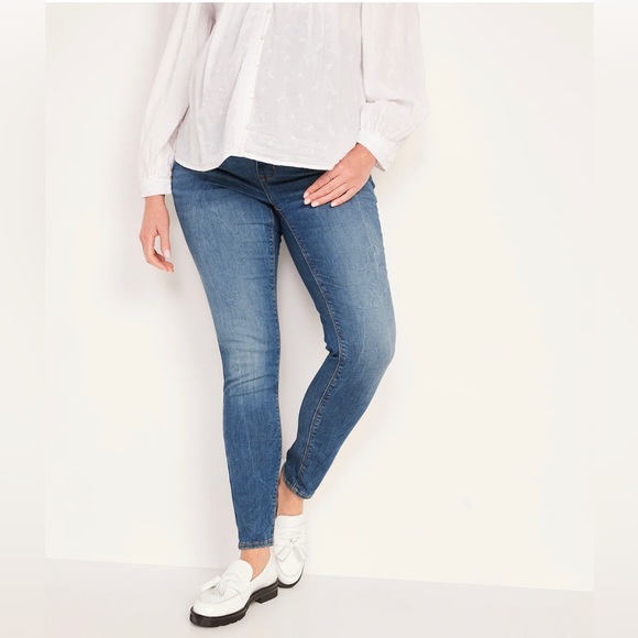 Gap Maternity Low Panel Skinny Jeans - Sz 29R - Picture 2 of 8